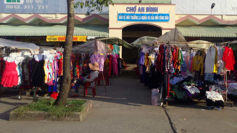 Chợ An B&igrave;nh - Nơi xảy ra sự việc cản tro