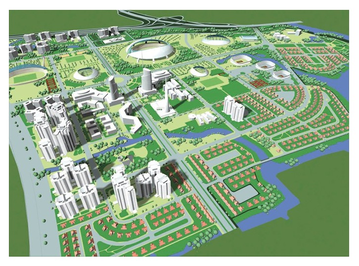 M&ocirc; h&igrave;nh khu li&ecirc;n hiệp thể thao Rạch Chiếc