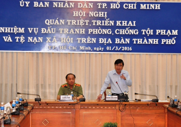 Chủ tịch UBND TP HCM Nguyễn Th&agrave;nh Phong ph&aacute;t biểu 