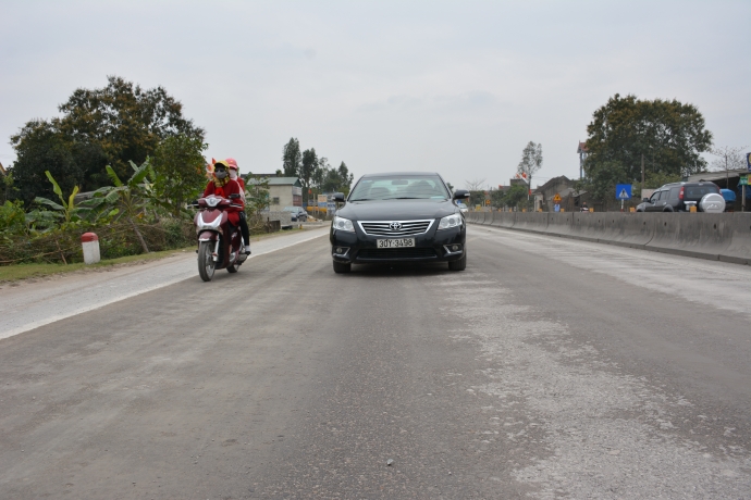 mặt đường sẽ cho xe lưu th&ocirc;ng ngay khi kết th&uacute;c