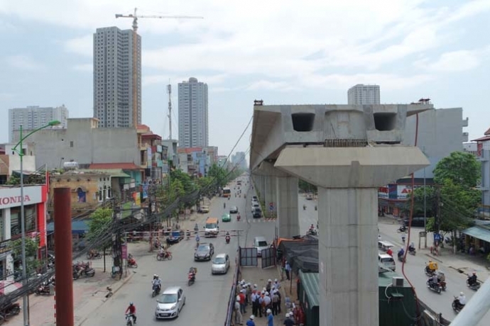 Dự &aacute;n đường sắt tr&ecirc;n cao C&aacute;t Linh - H&agrave; Đ&ocirc;ng