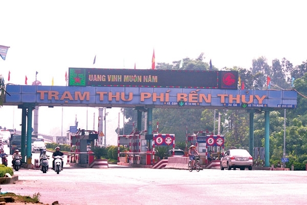 Vị tr&iacute; đặt hai trạm thu ph&iacute; Bến Thủy 1 v&agrave; 2 hiện n