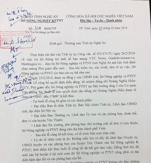 T&acirc;n PGĐ Sở tổ chức tiệc ho&agrave;nh tr&aacute;ng Tỉnh y&ecirc;u cầu r