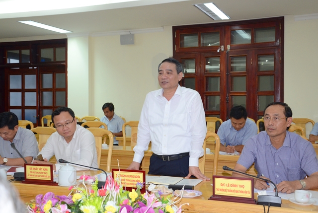 Bộ trưởng Trương Quang Nghĩa ph&aacute;t biểu kết luận bu