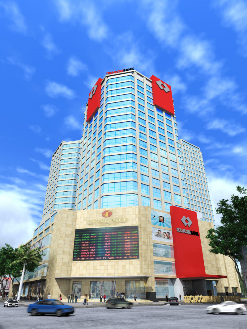 Techcombank Facade view 3