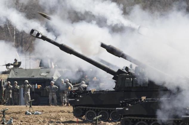 Mỹ v&agrave; H&agrave;n Quốc bắt đầu cuộc tập trận chung thường 