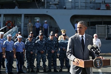 Tổng thống Mỹ Barack Obama phát biểu trên