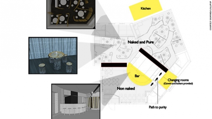 Nh&agrave; h&agrave;ng chia th&agrave;nh nhiều khu vực- khoả th