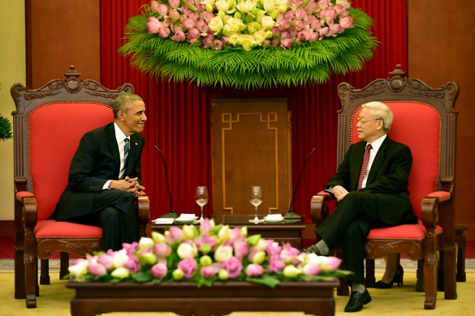 Tổng thống Mỹ Barack Obama hội kiến Tổng B&iacute; thư Ng