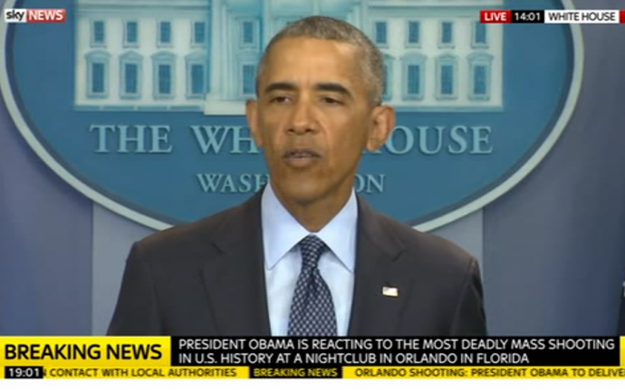 Tổng thống Mỹ Barack Obama phát biểu trưo