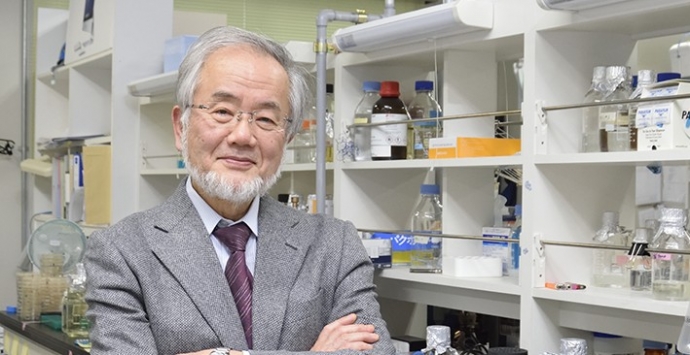 &ocirc;ng Yoshinori Ohsumi, sinh năm 1945, đến từ Fukuok