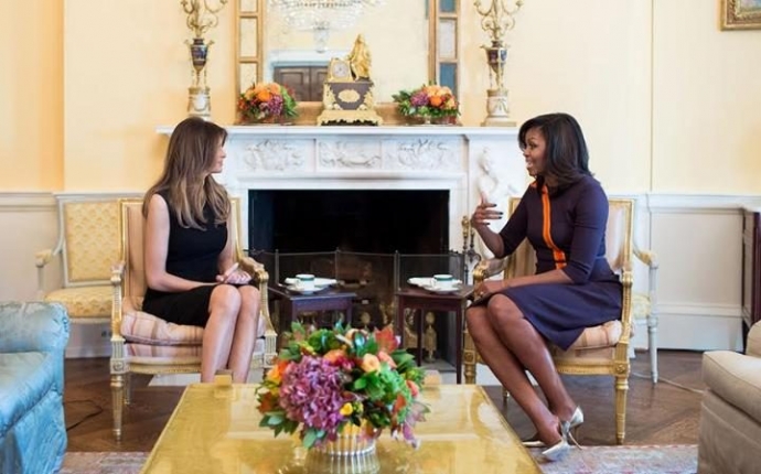 Đệ nhất phu nhân Michelle Obama đón tiếp p