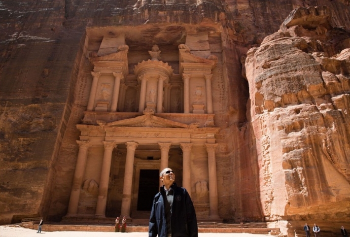 Tổng thống Mỹ Barack Obama thăm th&agrave;nh phố Petra tr