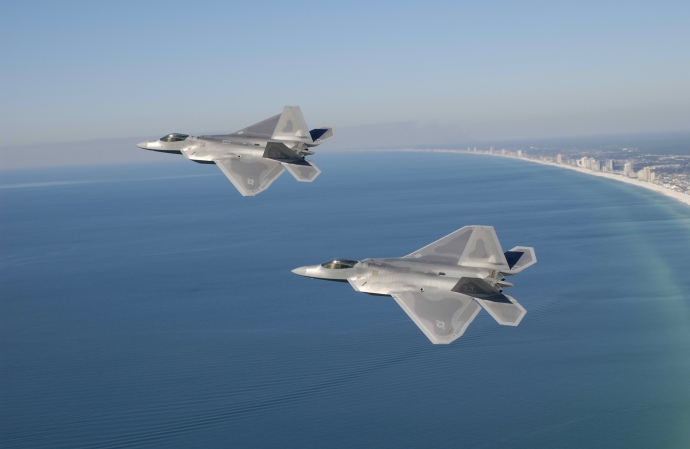 Chiến cơ F22 của lực lượng kh&ocirc;ng qu&acirc;n Mỹ