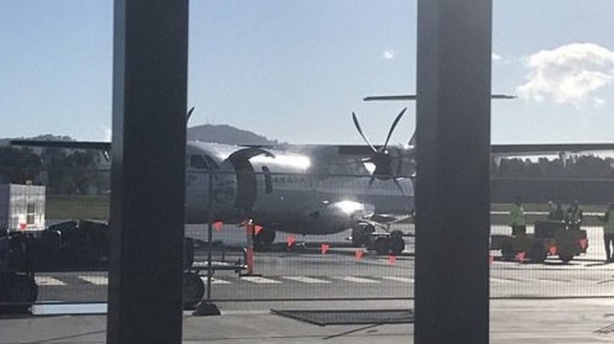 Hình ảnh chiếc máy bay của hãng hàng không Virgin