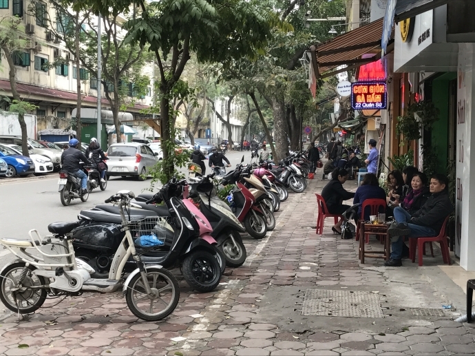 Xe đã được xếp vào đúng vị trí tại phố quán Sứ, Hà