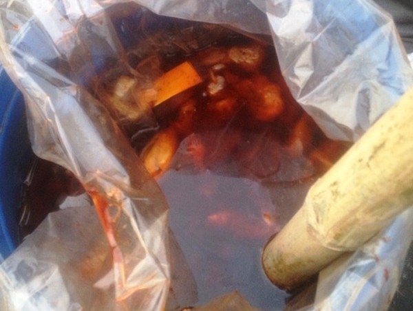 Bắt- quả- tang- đ&ocirc;i- vợ- chồng- chở -thu&ecirc;- đổ- chấ