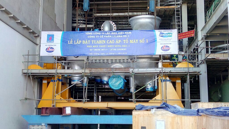 Lắp đặt th&agrave;nh c&ocirc;ng TUABIN cao &aacute;p v&agrave; trung &aacute;p (HIP)