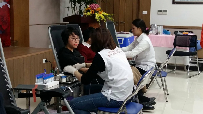 hiến m&aacute;u bệnh viện Mắt TƯ