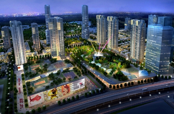 Phoi canh cong vien trung tam