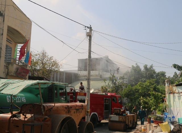 chay lon tai khu tap the trung tam van hoa nghe thuat tinh an giang