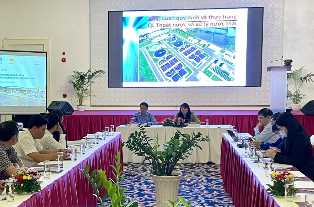 dong bang song cuu long tim giai phap thu gom nuoc thai thoat nuoc ben vung va giai phap chong ngap do thi