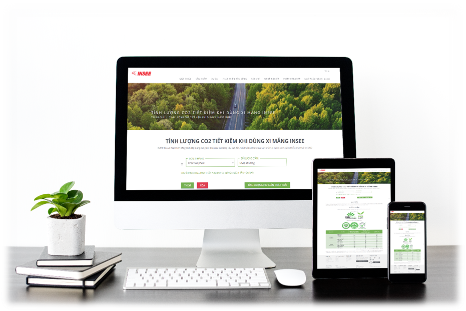INSEE Việt Nam ra mắt công cụ tính lượng CO2 tiết kiệm khi dùng xi măng INSEE insee viet nam ra mat cong cu tinh luong co2 tiet kiem khi dung xi mang insee