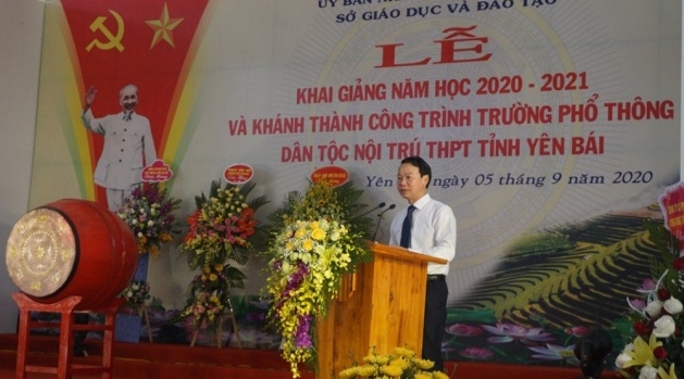 Yên Bái: Tổ chức Lễ khai giảng và khánh thành công trình trường Phổ thông Dân tộc Nội trú THPT tỉnh yen bai to chuc le khai giang va khanh thanh cong trinh truong pho thong dan toc noi tru thpt tinh