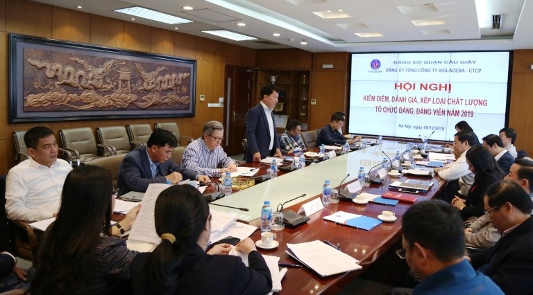 Hội nghị kiểm điểm, đánh giá xếp loại chất lượng tổ chức Đảng và đảng viên Viglacera năm 2019 hoi nghi kiem diem danh gia xep loai chat luong to chuc dang va dang vien viglacera nam 2019