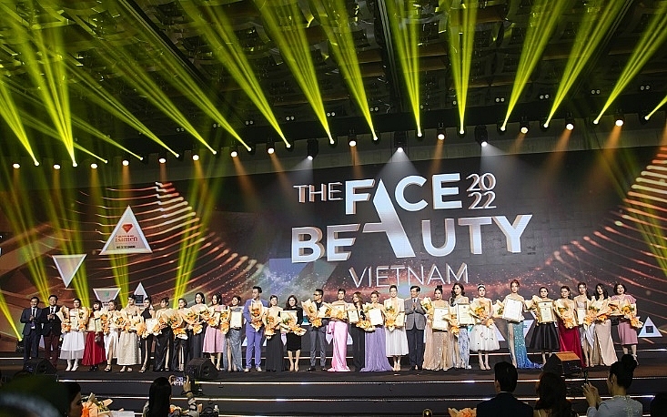 the face beauty 2022 su kien ton vinh nganh lam dep viet nam
