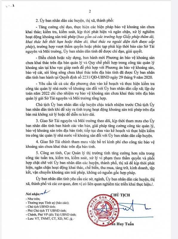 yen bai tang cuong quan ly ngan chan khai thac khoang san trai phep