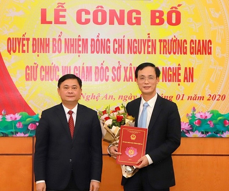 Bổ nhiệm Giám đốc Sở Xây dựng Nghệ An bo nhiem giam doc so xay dung nghe an