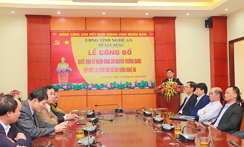 Bổ nhiệm Giám đốc Sở Xây dựng Nghệ An bo nhiem giam doc so xay dung nghe an