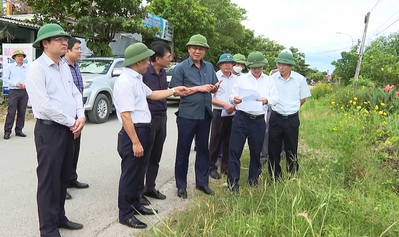 quang binh trinh tham dinh cac khu tai dinh cu du an cao toc bac nam