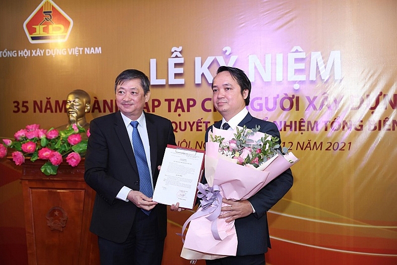 tap chi nguoi xay dung ky niem 35 nam thanh lap va cong bo quyet dinh bo nhiem tong bien tap