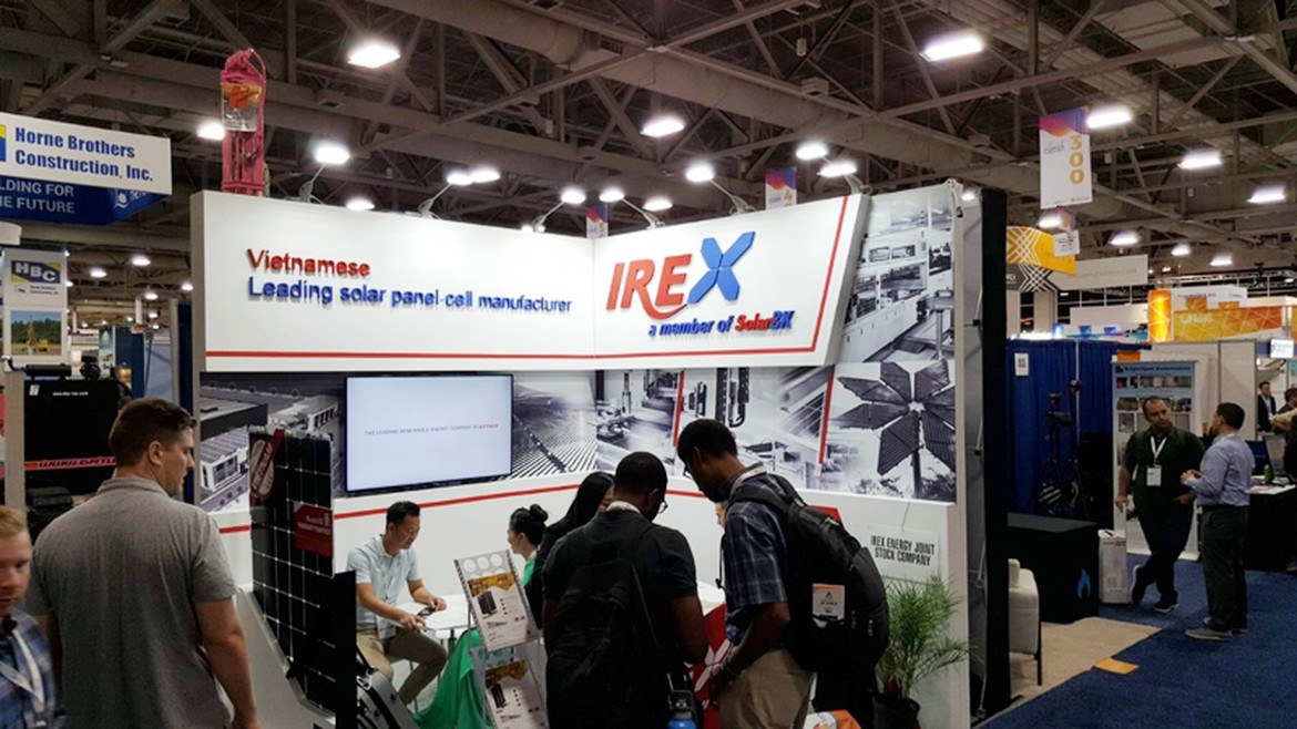 Pin mặt trời IREX mở lối vào thị trường Hoa Kỳ