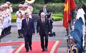 To&agrave;n cảnh lễ đ&oacute;n ch&iacute;nh thức Tổng thống Nga Vladimir Putin