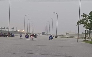 Mưa lớn k&eacute;o d&agrave;i, nhiều tuyến đường ở Quảng Ninh ngập s&acirc;u