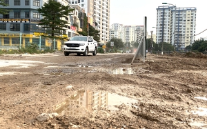 H&agrave; Nội: Đường Nguyễn Cảnh Dị k&eacute;o d&agrave;i sắp tho&aacute;t cảnh nắng bụi, mưa lầy
