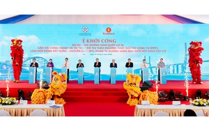 H&agrave; Nội khởi c&ocirc;ng trục giao th&ocirc;ng 16 l&agrave;n xe nối V&agrave;nh đai 1 - Cầu Giẽ