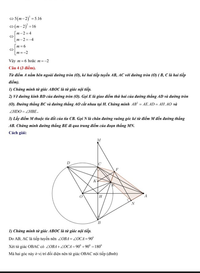 Đ&aacute;p &aacute;n đề thi m&ocirc;n To&aacute;n tuyển sinh v&agrave;o lớp 10 H&agrave; Nội năm 2024- Ảnh 7.