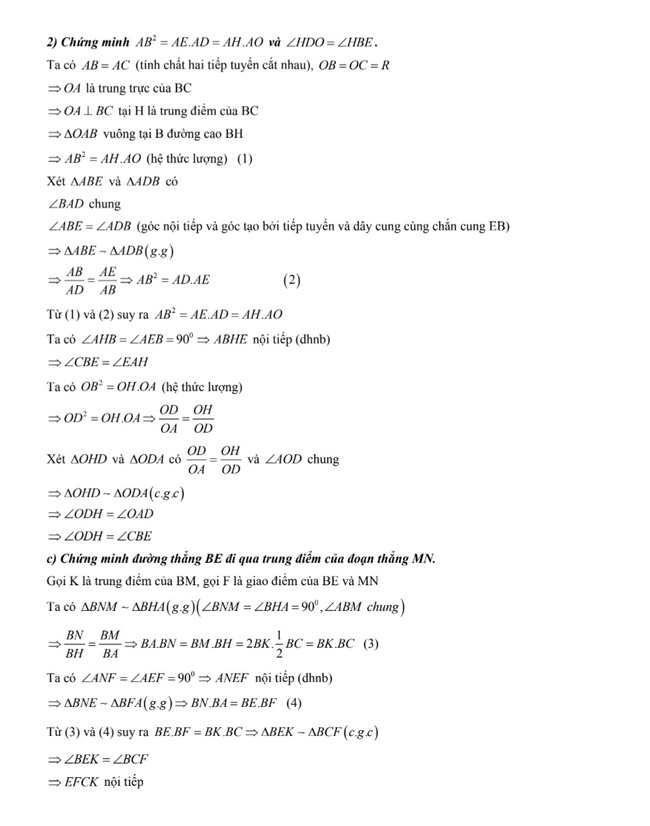 Đ&aacute;p &aacute;n đề thi m&ocirc;n To&aacute;n tuyển sinh v&agrave;o lớp 10 H&agrave; Nội năm 2024- Ảnh 8.