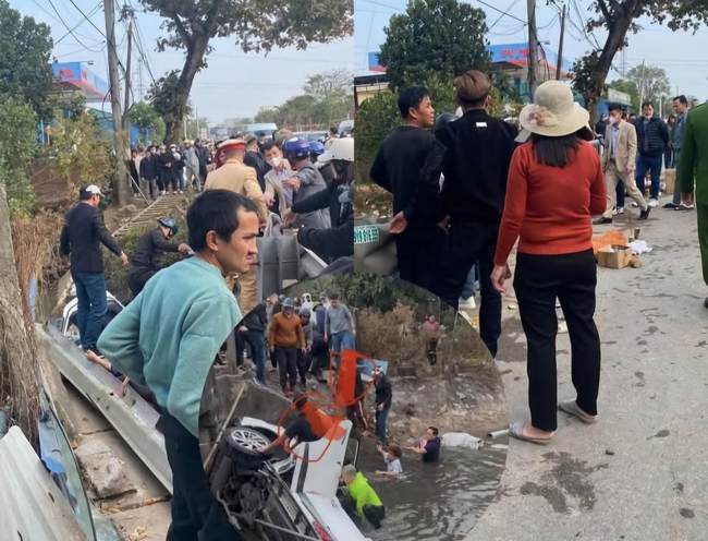 &Ocirc; t&ocirc; lao xuống s&ocirc;ng ở Nam Định, 7 người tử vong- Ảnh 1.