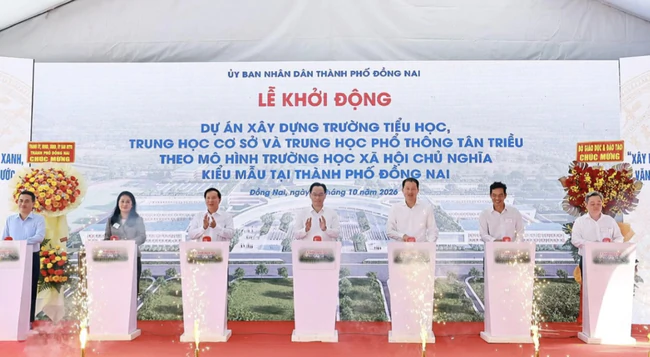 Đồng Nai khởi động dự &aacute;n trường li&ecirc;n cấp x&atilde; hội chủ nghĩa kiểu mẫu rộng 14,35ha- Ảnh 1.