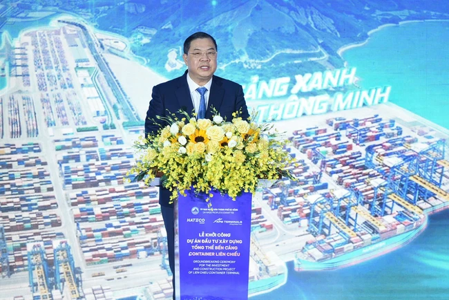 Đ&agrave; Nẵng khởi c&ocirc;ng si&ecirc;u cảng container hơn 45.000 tỷ đồng - Ảnh 1.