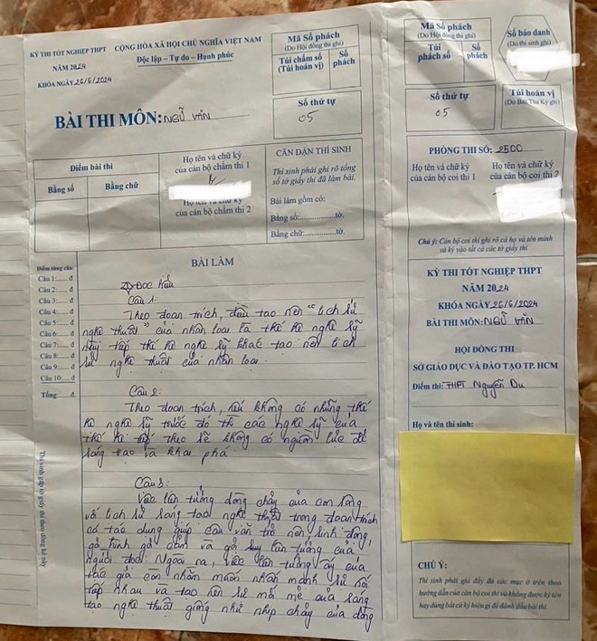 Giám đốc Sở GD&ĐT nhận khuyết điểm vì giám thị ký nhầm chỗ trong giấy thi- Ảnh 1. Giám đốc Sở GD&ĐT nhận khuyết điểm vì giám thị ký nhầm chỗ trong giấy thi- Ảnh 1.