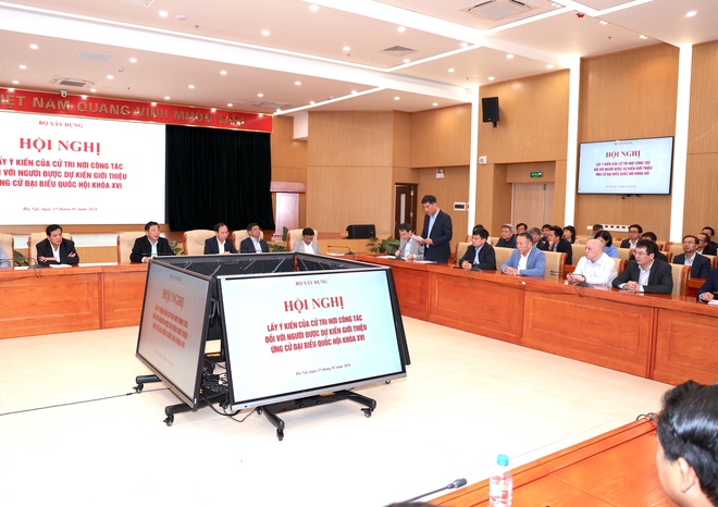 Bộ X&acirc;y dựng tổ chức Hội nghị giới thiệu nh&acirc;n sự ứng cử đại biểu Quốc hội kho&aacute; XVI- Ảnh 3.