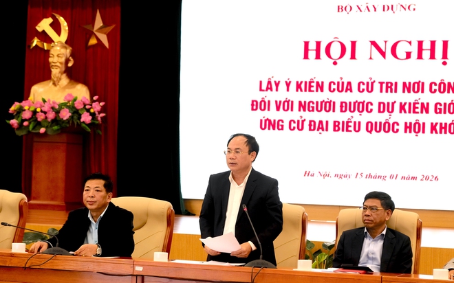 Bộ X&acirc;y dựng tổ chức Hội nghị giới thiệu nh&acirc;n sự ứng cử đại biểu Quốc hội kho&aacute; XVI- Ảnh 2.