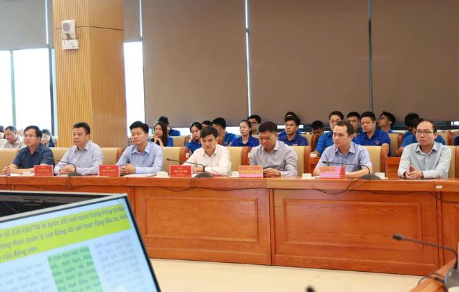 Đảng ủy Bộ Xây dựng kết nối Hội nghị quán triệt Nghị quyết Trung ương IV khoá XIV- Ảnh 3.
