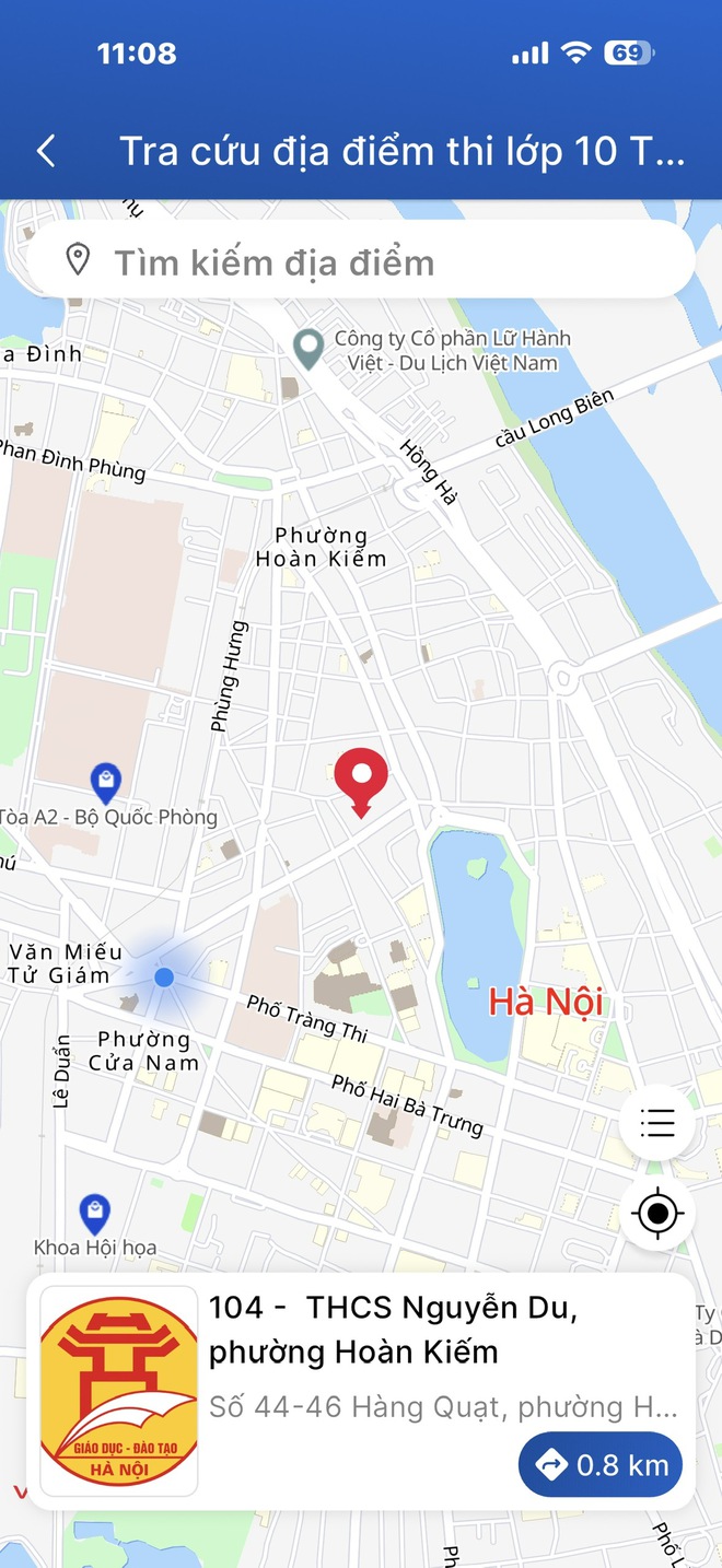 H&agrave; Nội số h&oacute;a bản đồ t&igrave;m điểm thi lớp 10 tr&ecirc;n iHanoi, th&iacute; sinh lưu &yacute;- Ảnh 4.